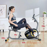 Indoor Exercise Bike with Monitor and Seat