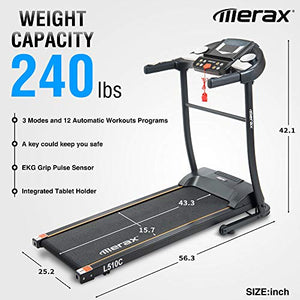 Merax Folding Treadmill Electric Treadmill Motorized Running Machine