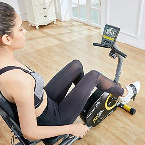 Indoor Exercise Bike with Monitor and Seat
