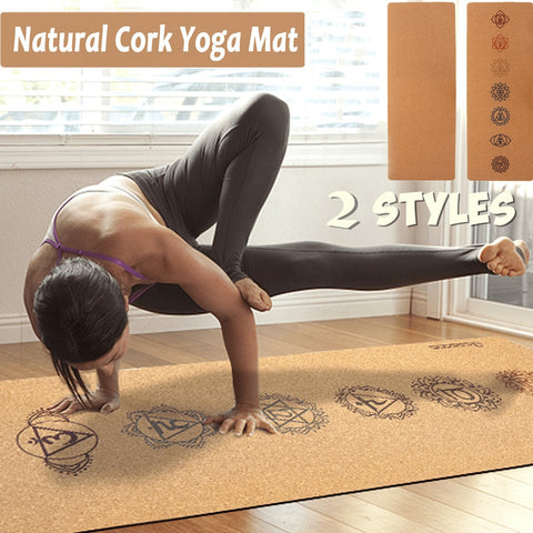 Natural Cork TPE Yoga Mat 1
