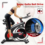 Stationary Exercise Bike Silent Belt with 20LBS Flywheel