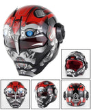 Iron man moto helmet