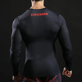Superman Fitness Compression Shirt in Black-Best Superhero Clothes online