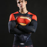 Superman Fitness Compression Shirt Shining-Best Superhero Clothes online