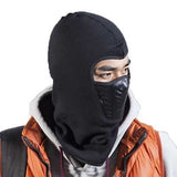 Unisex Bicycle Thermal Winter Warm Hat Windproof Motorcycle Face Mask Hat Neck Helmet Beanies black_One size