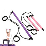 Pilates Rope Puller Gym Portable Pilates Bar Stick