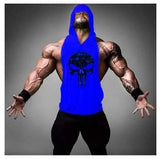 Skull Fitness Tank Top For Gym - Man - Bodybuilding Cotton Gym Man Workout