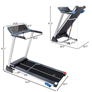 Folding Treadmill Electric Motorized 16.5'' Wide (2020 version)