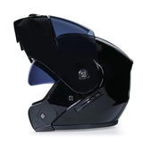 carbon Flip Up Racing helmet Modular black