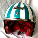 Blue ruby vintage helmet