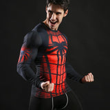 Spiderman Fitness Compression Long Sleeve-Best Superhero Clothes online
