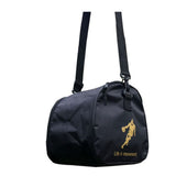 Leather Black Basketball Shoulder Bag