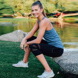 Summer Mesh Patchwork Leggings For Workout - Women - Patchwork Pocekt Short