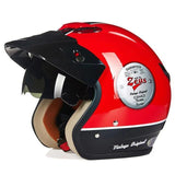 Zeus Retro half face motorcycle helmet  3/4